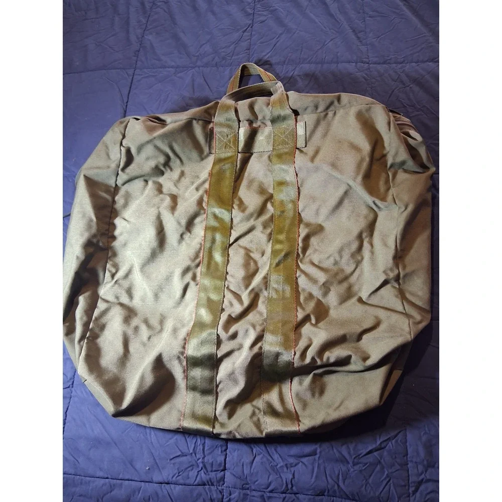 Vintage US Military Flyers‎ Helmet Bag Olive Drab Green Nylon Gear Tote Bag Mens